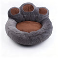 Lit Pour Chien Et Chat - MERKMAK - 55Cm - Amovible - Lavable - anti Stress En Peluche Gris