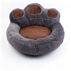 Lit Pour Chien Et Chat - MERKMAK - 55Cm - Amovible - Lavable - anti Stress En Peluche Gris