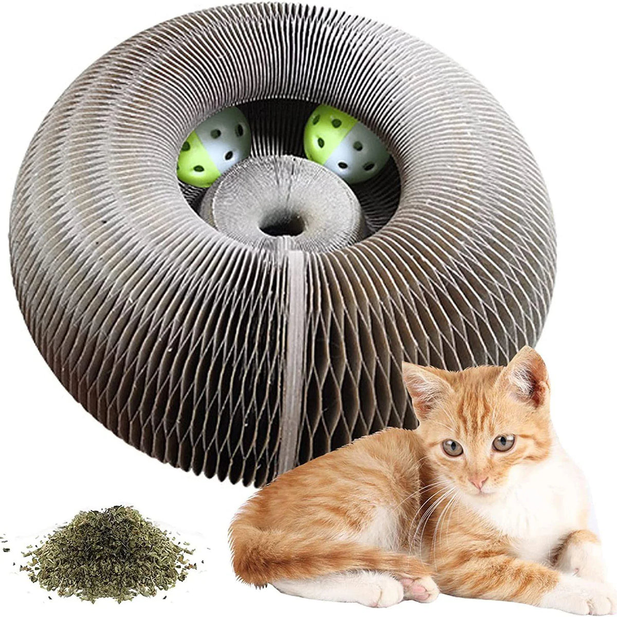 Griffoir accordéon en carton pour chat