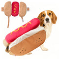 Costume Pour Animaux De Compagnie En Forme De Hot-Dog, Tenue Amusante Pour Chiot Ou Chat, Vêtements Pour Chien Pour Fête D'Halloween