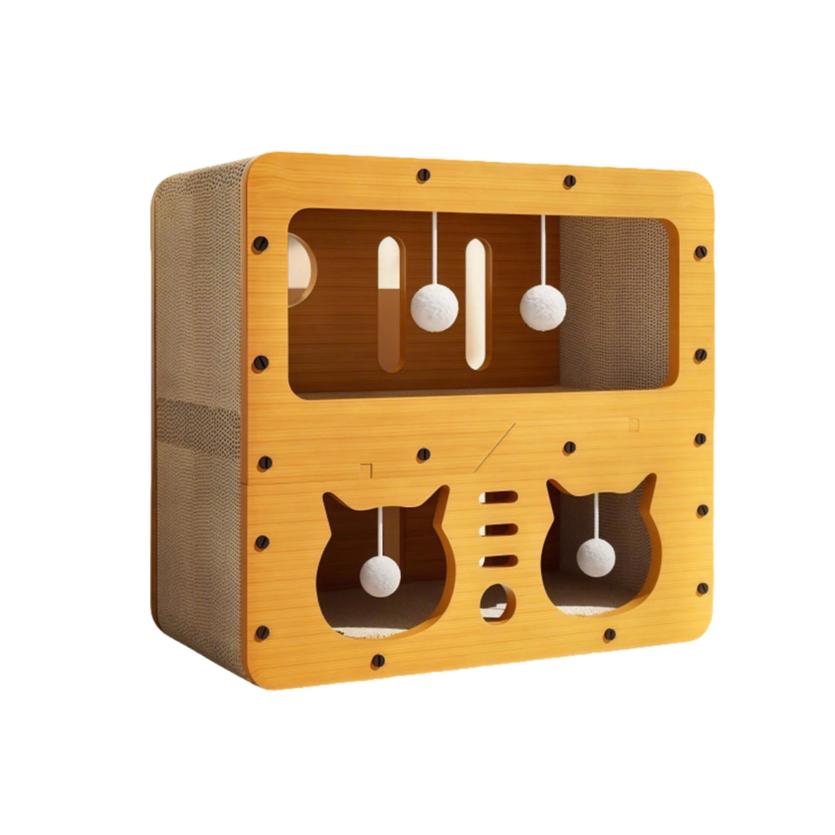 Griffoir Pour Chat, Nid Pour Chat En Carton Ondulé, Villa Multifonctionnelle Double Couche Pour Chat, Pour Le Divertissement Et Le Soulagement De L'Ennui, Jouet Pour Animaux De Compagnie
